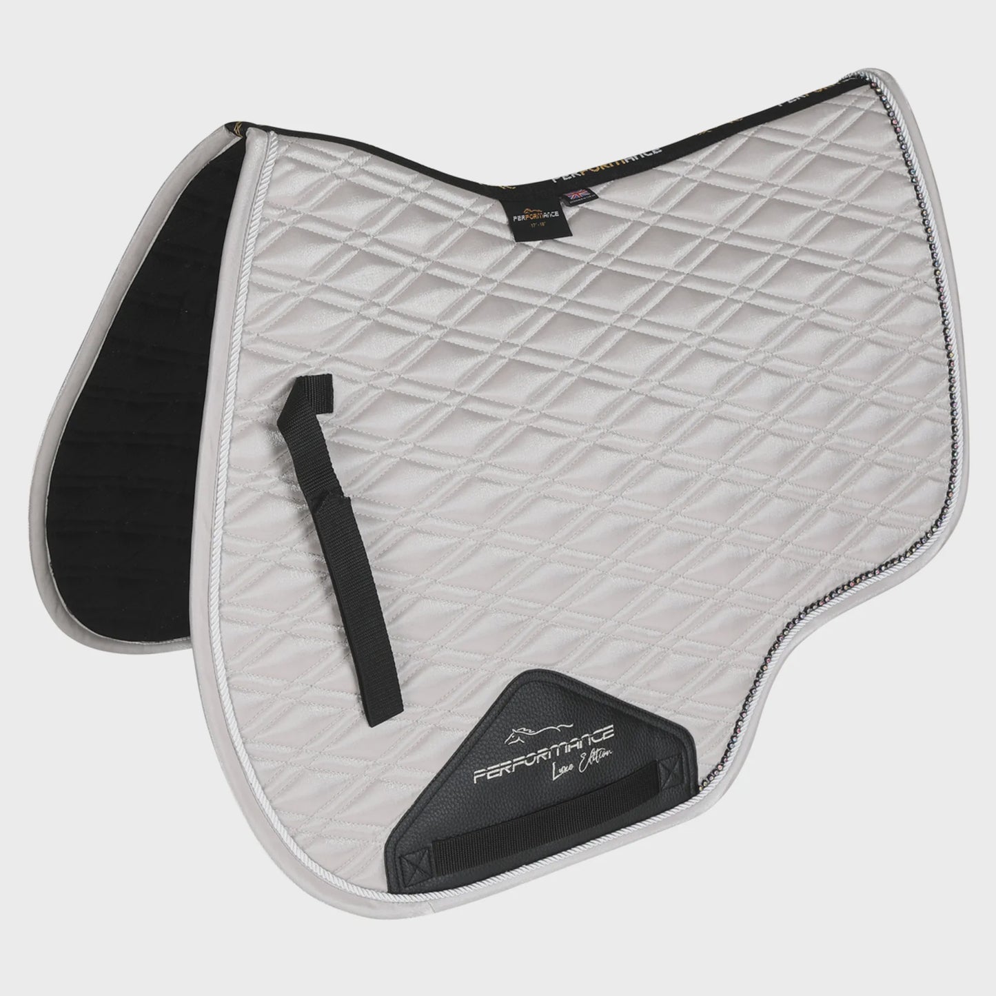 Shires Performance Euro Cut Luxe Saddlecloth Silver 17" - 18"