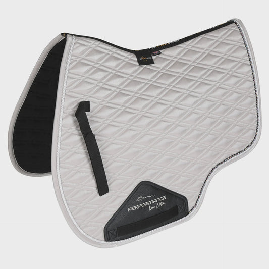 Shires Performance Euro Cut Luxe Saddlecloth Silver 17" - 18"