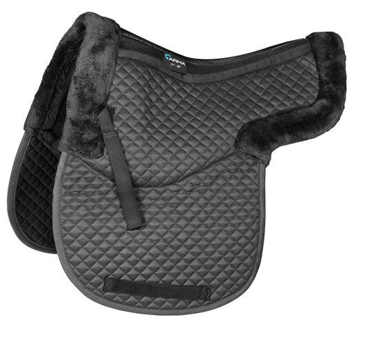 Shires ARMA Half Lined Numnah- Black- 15-16.5"