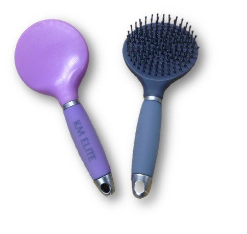 KM Elite Gel Mane & Tail Brush- Grey