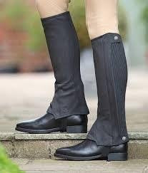 Equisential Amara Half Chaps- Adults- Black