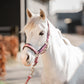 Red Horse Headcollar & Leadrope Set "Kyo"- Mauve Berry