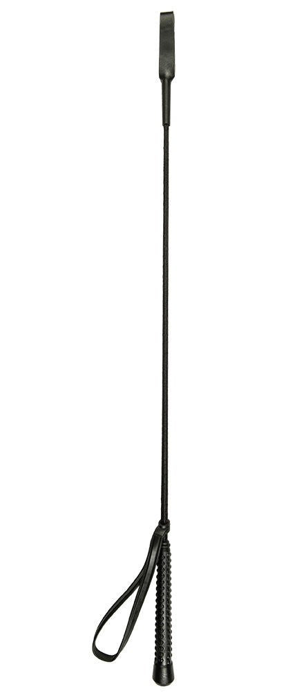 HKM Riding Whip with Handle- Black- 70cm