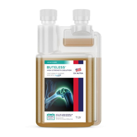 Equine America Buteless High Strength Solution with Aqualox- 1 litre