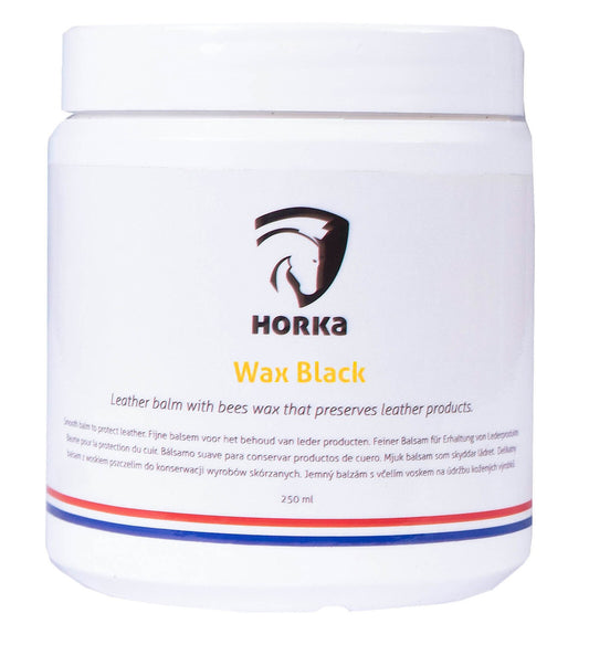 Horka Leather Balm-Wax Black- 250ml