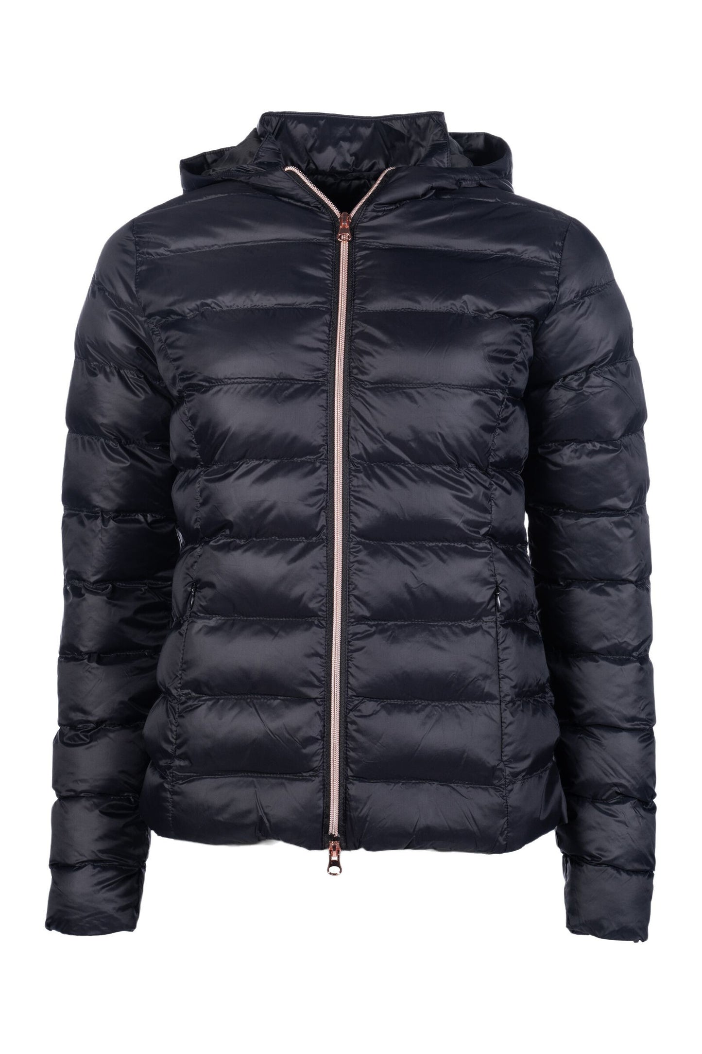 HKM Kids Quilted jacket -Lena- Black/ Rose Gold- Age 10-11