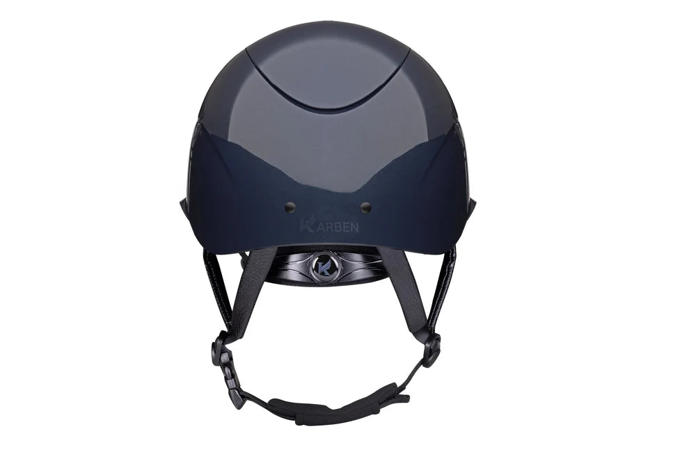 Karben Alina Ellipse Wide Peak Riding Hat- Navy/Rose Gold- 52-54cm
