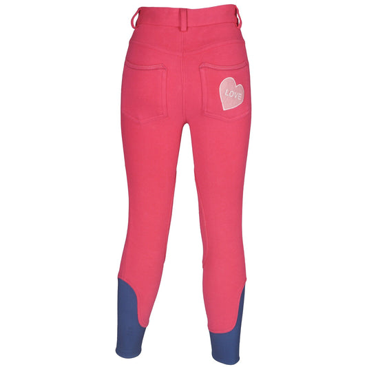 Red Horse Kids Breeches "Presto"- Magenta- Age 10-11