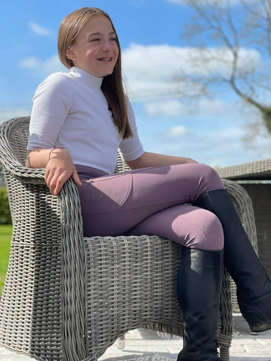 Jod-Z Children's Riding Tights- Macaroon Maroon