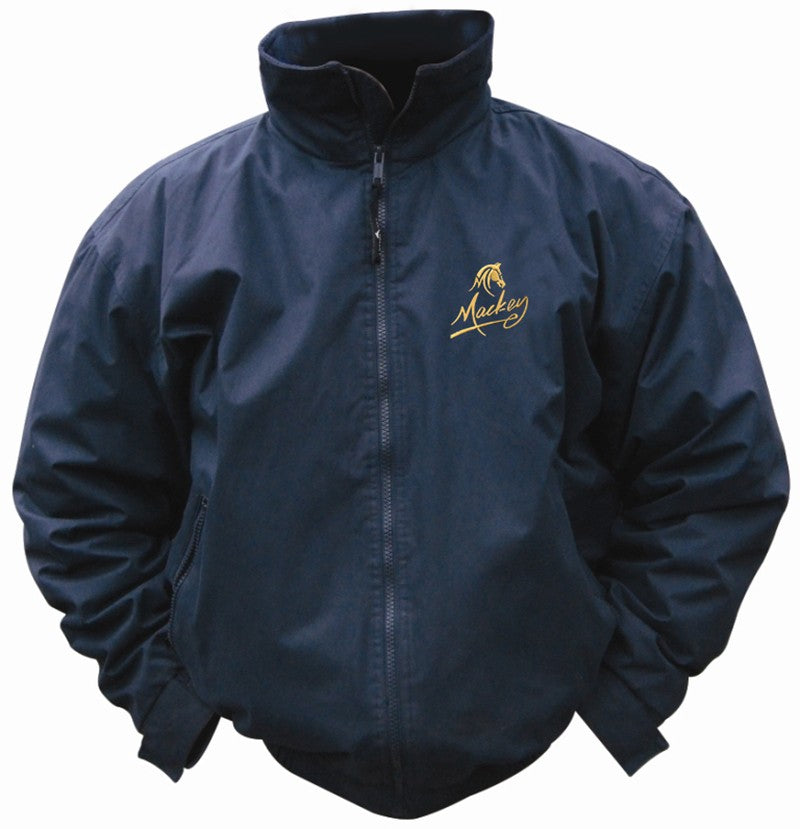 Mackey Blouson Jacket- Adults- Navy/Gold