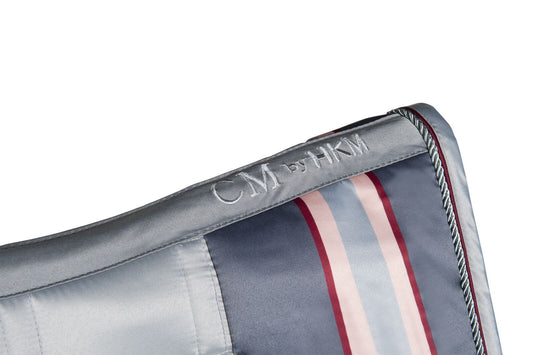 HKM Saddle cloth -Della Sera Sportivo- Grey- Pony/Cob Size