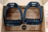 Flex On "Safe-On" Safety Stirrups- Adults- Black/Black with Ultra Grip Footbed