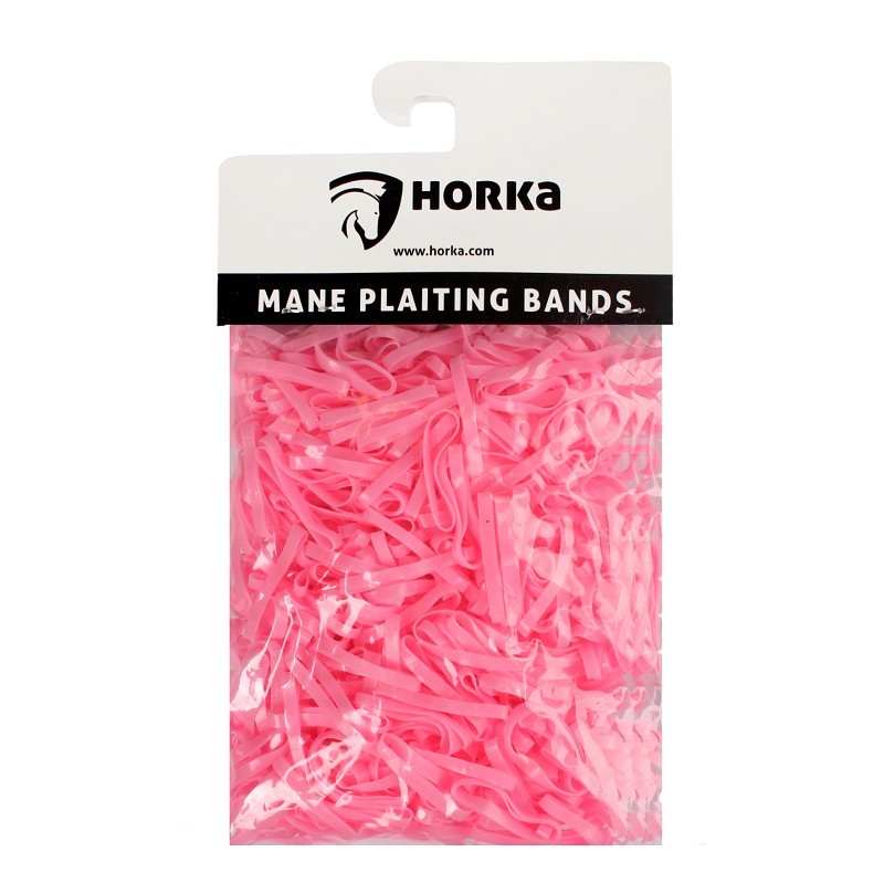 Horka - Mane Plaiting Bands - Pink