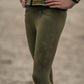 Red Horse Kids Tights "Khloe" Dark Olive- Age 6-7