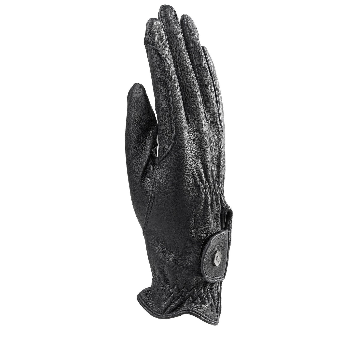 Shires Aubrion Estade Leather Riding Gloves- Black