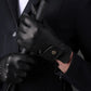 Shires Aubrion Estade Leather Riding Gloves- Black