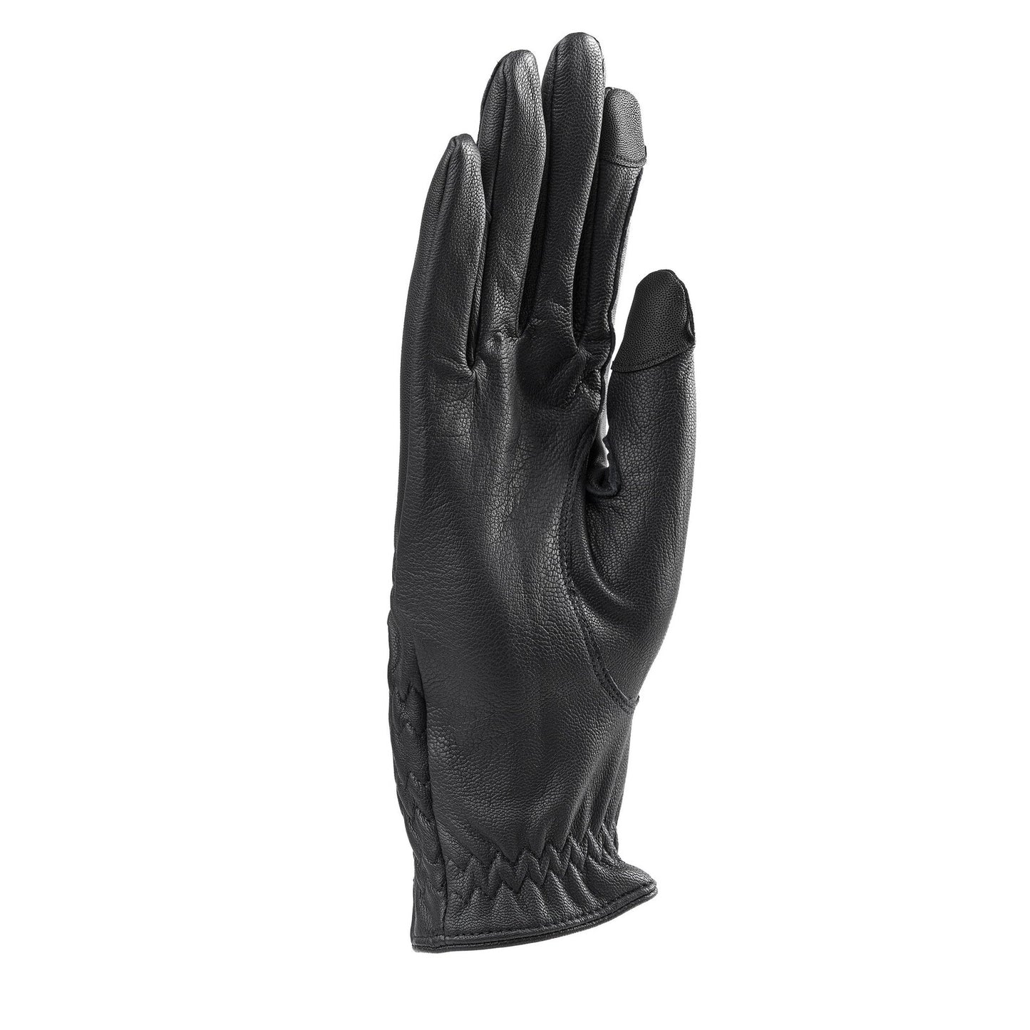 Shires Aubrion Estade Leather Riding Gloves- Black