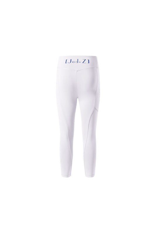 Jod-Z Children's Riding Tights- White/ Blue- Age 8-9