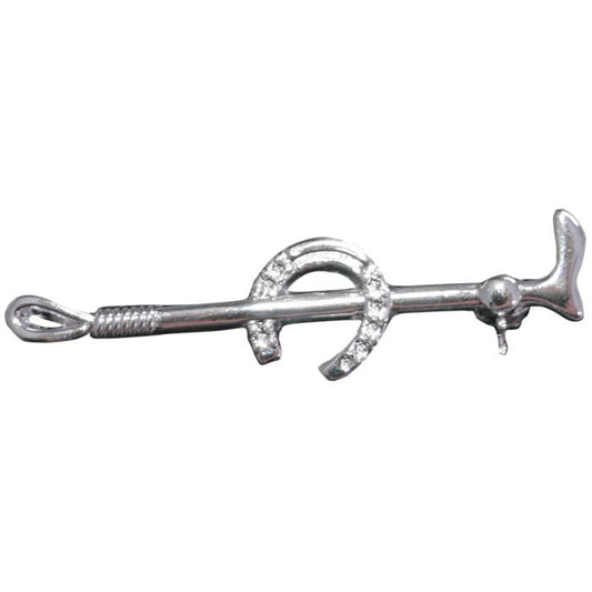 Stock Pin-  Silver- Horseshoe