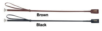 Shires Leather Show Whip- 24"