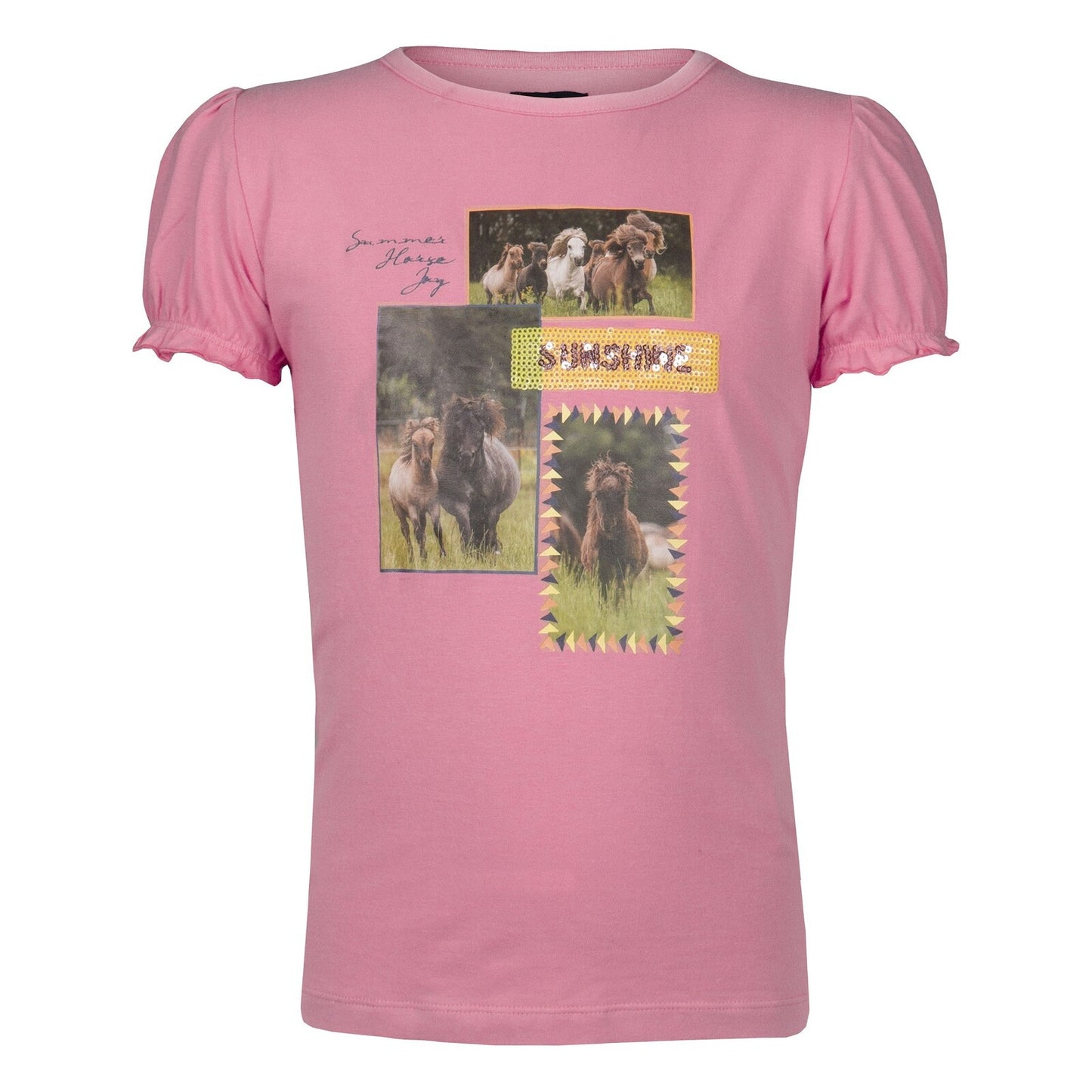 Red Horse Kids T-Shirt "Pino"- Pink- Age 1