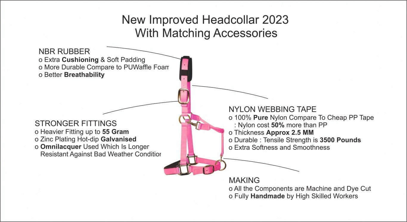 KM Elite Padded Headcollar- Red