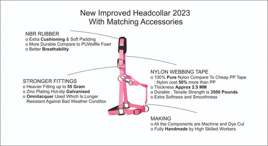 KM Elite Padded Headcollar- Red