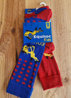 Equisoc (Ire) Fiona 6 -2 Pack Socks -Blue- Size EU30-36