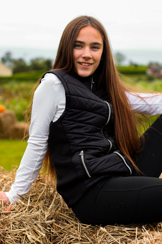 Jod-Z Childrens Riding Tights- Midnight Black