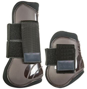 HKM set of 4 Tendon and Fetlock Boots- Brown- Pony Size