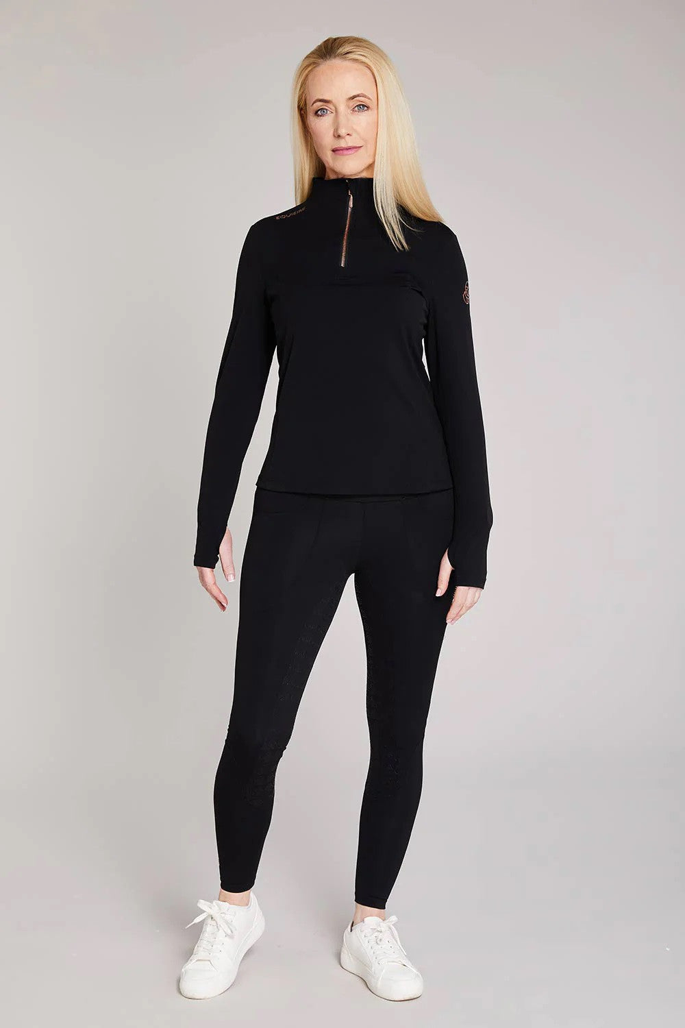 Equieire Eve Full Seat Compression Tights- Black