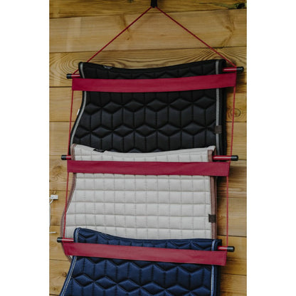 Hippotonic ladder Blanket/ Saddlepad Display- Burgundy