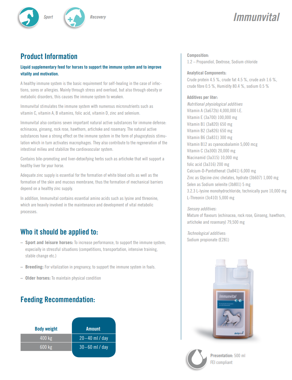 Derbymed (Germany) Immunvital 500ml