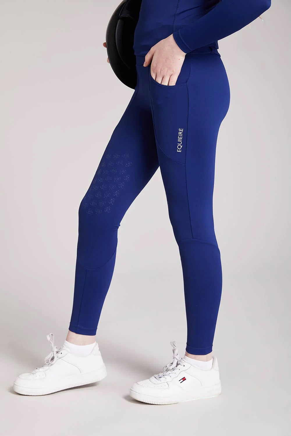 Equieire Ava Kids Riding Leggings- Nautical Blue