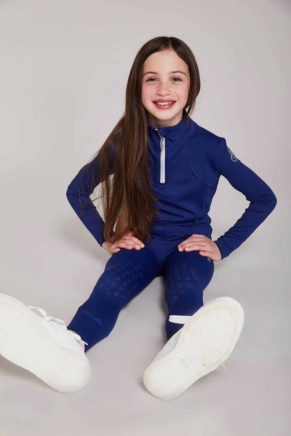 Equieire Ava Kids Riding Leggings- Nautical Blue