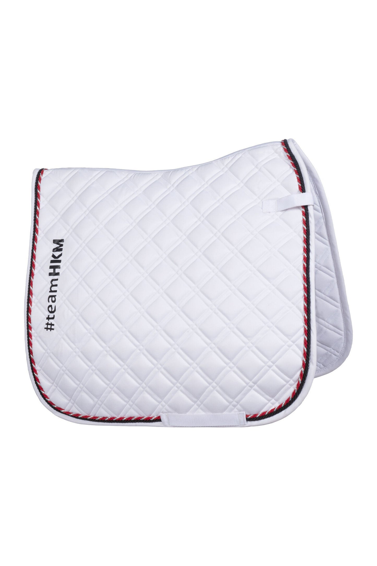 HKM Saddlecloth- Team HKM- White- Pony Size