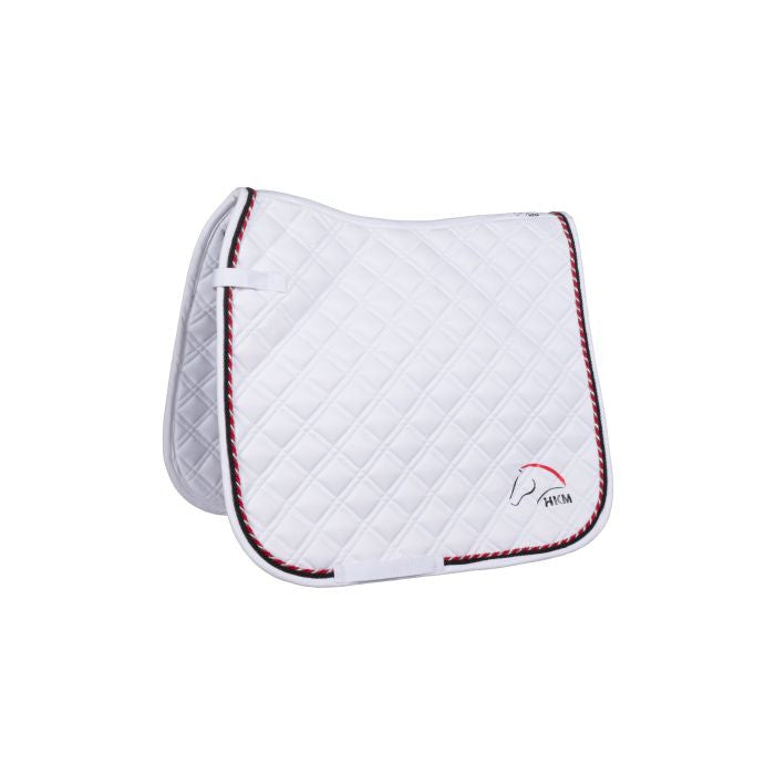 HKM Saddlecloth- Team HKM- White- Pony Size