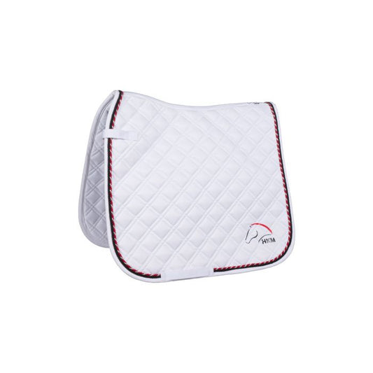 HKM Saddlecloth- Team HKM- White- Pony Size