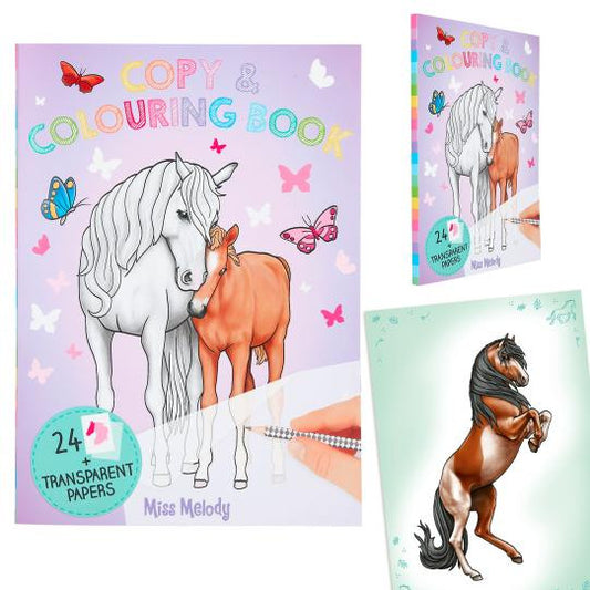 Miss Melody copy and colouring book