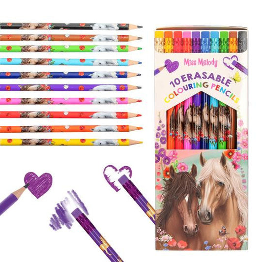 Miss Melody Erasable colouring pencils