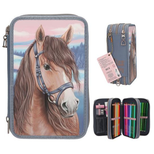 Miss Melody Triple pencil case with 3D effect.