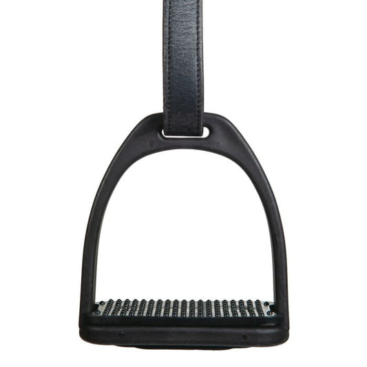 HKM Plastic Stirrup Irons- Black