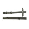 HKM Reins interwoven with rubber - Brown- Cob/ Full Size