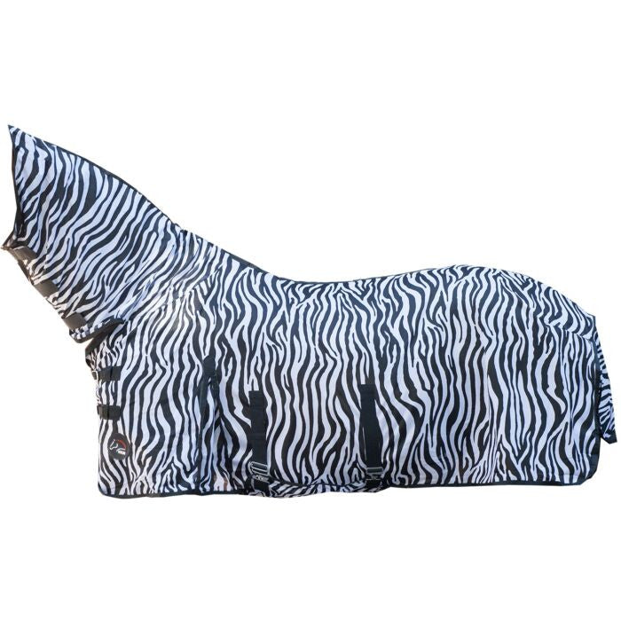HKM Zebra Fly Rug With Neck