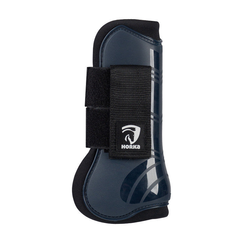 Horka PVC Tendon Boot Front Leg - Blue- Large.
