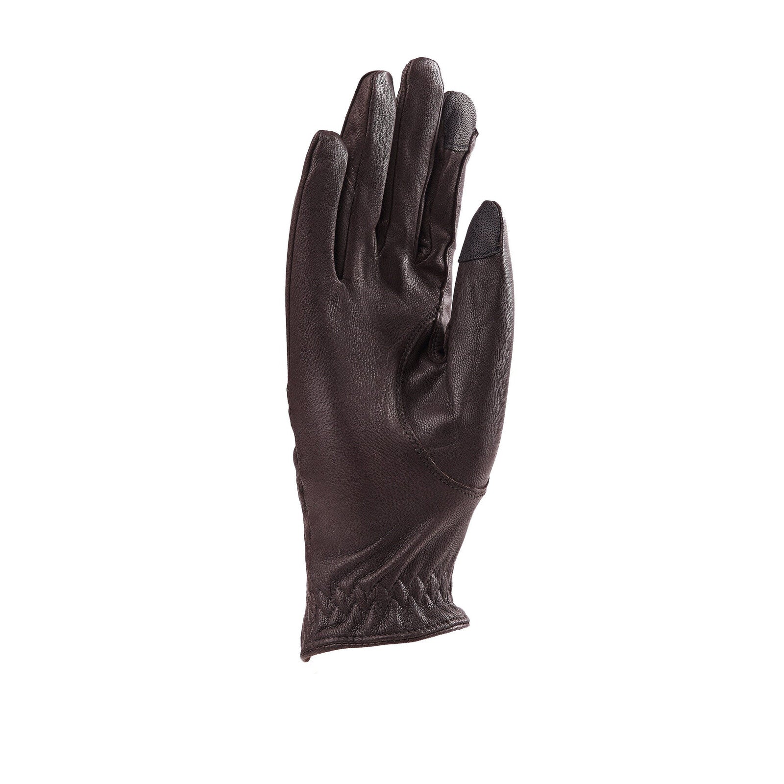 Shires Aubrion Estade Leather Riding Gloves- Brown