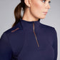 Equieire Emily Long Sleeve Training Top- Navy Rose Gold