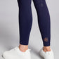 Equieire Jessica 3/4 Grip Ridding Leggings - Navy With Rose Gold