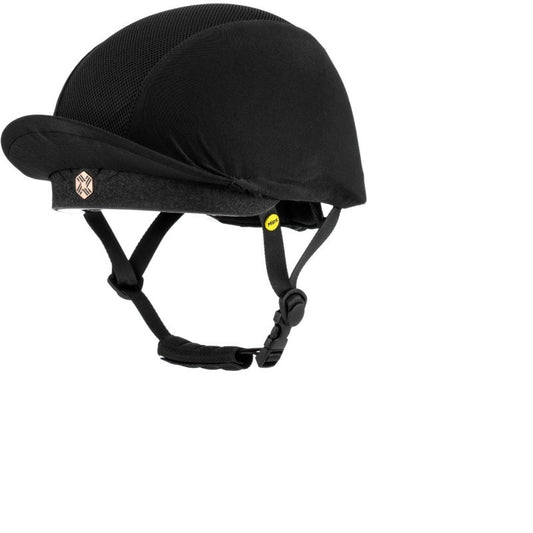 Charles Owen Phoenix Skull Cap- Black/Rose Gold