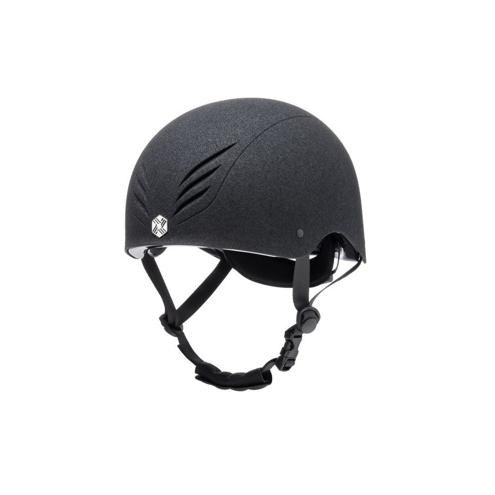 Charles Owen Phoenix Skull Cap-  Black/Silver